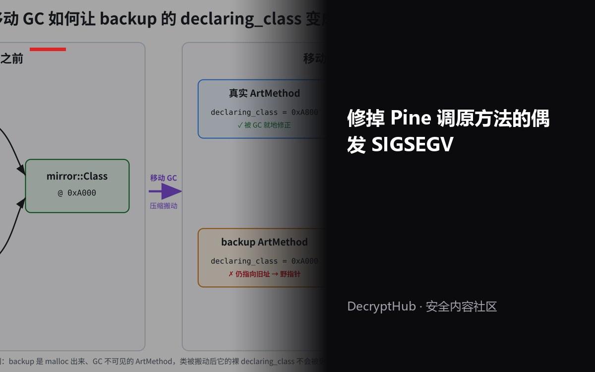 复现并修掉ART hook框架 Pine 调用原方法时的偶发 SIGSEGV